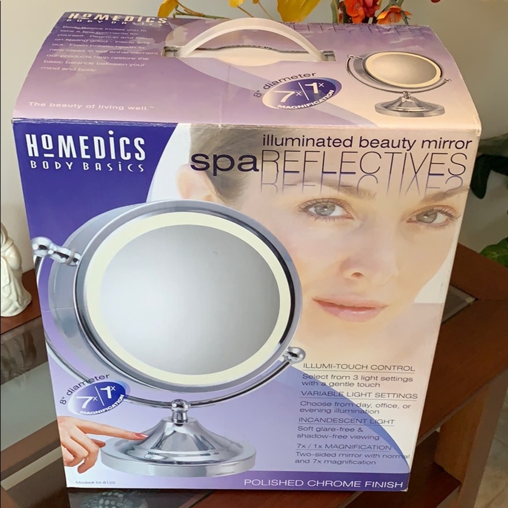 Homedics magnification mirror